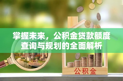 莒南掌握未来，公积金贷款额度查询与规划的全面解析