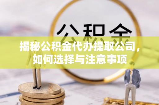 莒南揭秘公积金代办提取公司，如何选择与注意事项